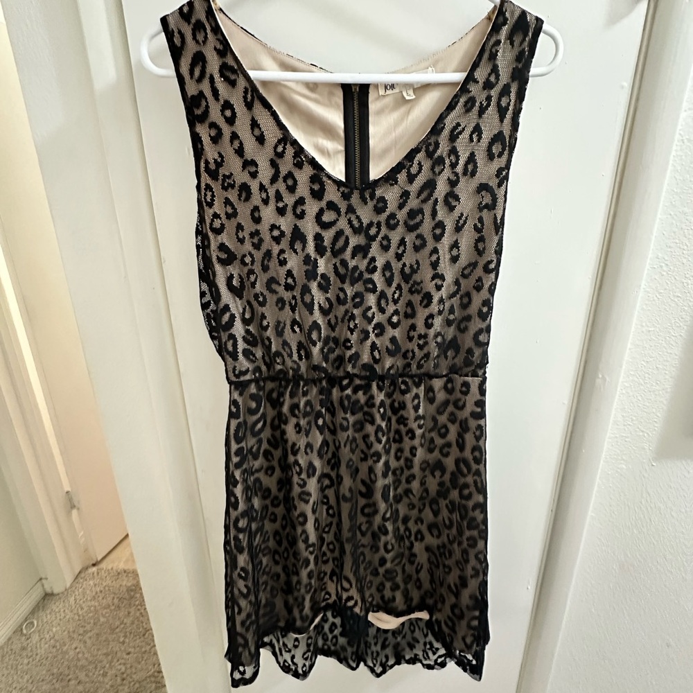 Jolt Beige and Black Dress